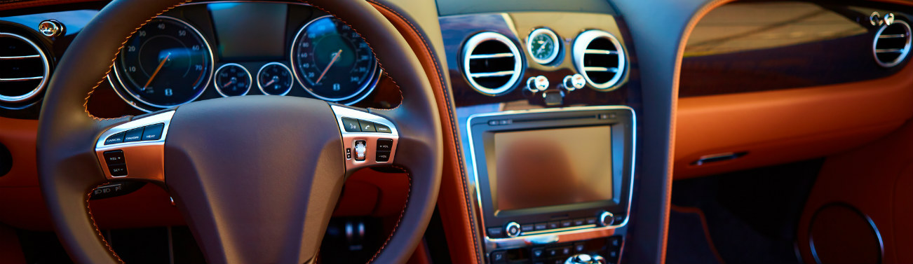Luxury car interior